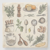 Mediterraan Onderzetter van kruiden en specerijen (Voorkant)