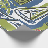 mediterraan ontsnappingspapier cadeaupapier (Hoek)