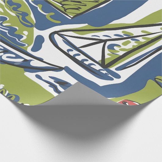 mediterraan ontsnappingspapier cadeaupapier (Hoek)