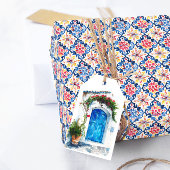 mediterraan pakpapier voor griekse Tegel