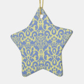 Mediterraan Patroon - Blauw en Geel Ornament (Links)