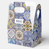 Mediterraan Portugees Tegels bruiloft gunst Bedankdoosjes (Geopend)