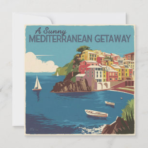 mediterraan reisontwerp kaart
