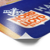 mediterraan reisposter voor cruises foto afdruk (Hoek)