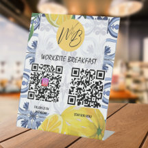 Mediterraan Restaurant Menu Instagram QR Code