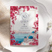 Mediterraan Roze Bloesem Kust Huwelijk Kaart