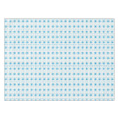 Mediterraan stijlblauw en eurocru-patroonafdrukken tafelkleed (Voorkant (Horizontaal))