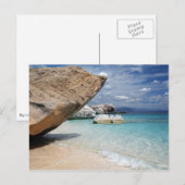 Mediterraan strand, het briefkaart van Sardinige (Voorkant / Achterkant)