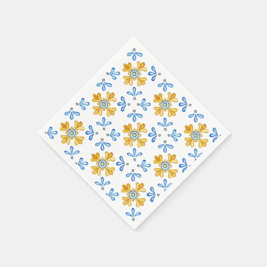 Mediterraan Tegel Servetten (Hoek)