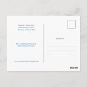 Mediterraan tegelpatroon Save the Date-ansichtkaar Briefkaart (Achterkant)