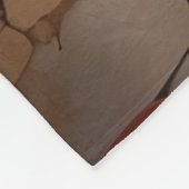 Mediterraan Terras Uitzicht Fleece Deken (Hoek)