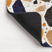 Mediterraan Terrazzo Abstract Ontwerp Muismat (Hoek)