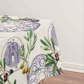 Mediterraan, Toscaanse stijl, oliepatroon Tafelkleed (Voorbeeld)