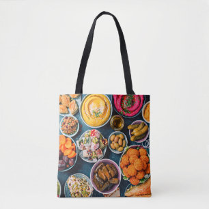 Mediterraan Voedsel Arabisch Arabisch Midden-Ooste Tote Bag