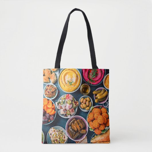 Mediterraan Voedsel Arabisch Arabisch Midden-Ooste Tote Bag (Voorkant)