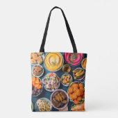 Mediterraan Voedsel Arabisch Arabisch Midden-Ooste Tote Bag (Achterkant)