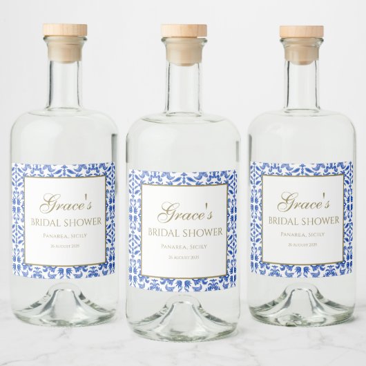 Mediterraan Vrijgezellenfeest Liquor Label Likeurfles Etiket (Flessen)