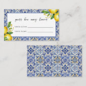 Mediterraan Vrijgezellenfeest Raad eens hoeveel ci Informatiekaartje (Voorkant / Achterkant)