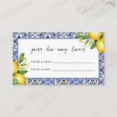 Mediterraan Vrijgezellenfeest Raad eens hoeveel ci Informatiekaartje (Voorkant)