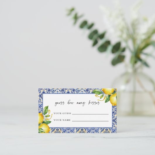 Mediterraan Vrijgezellenfeest Raad eens hoeveel Ki Informatiekaartje (Staand voorkant)