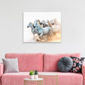 mediterraan water op zonsondergang canvas afdruk (Insitu (Woonkamer))