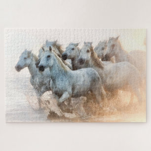 mediterraan water op zonsondergang legpuzzel