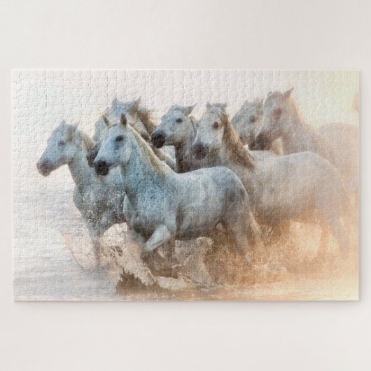 mediterraan water op zonsondergang legpuzzel (Horizontaal)