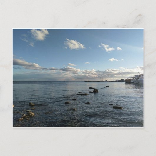 Mediterraan zee, Cyprus Briefkaart (Voorkant)