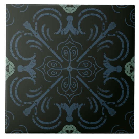 Mediterraan Zee Foam Blue - home decor accent Tegeltje (Voorkant)