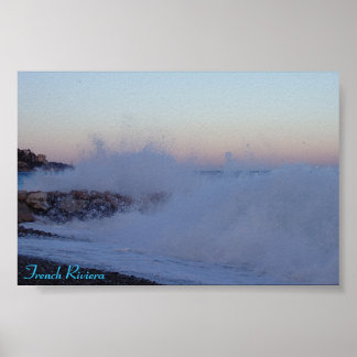 mediterraan Zee, Frans Riviera Poster
