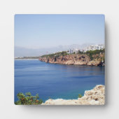Mediterraan Zee in Antalya stad Fotoplaat (Voorkant)