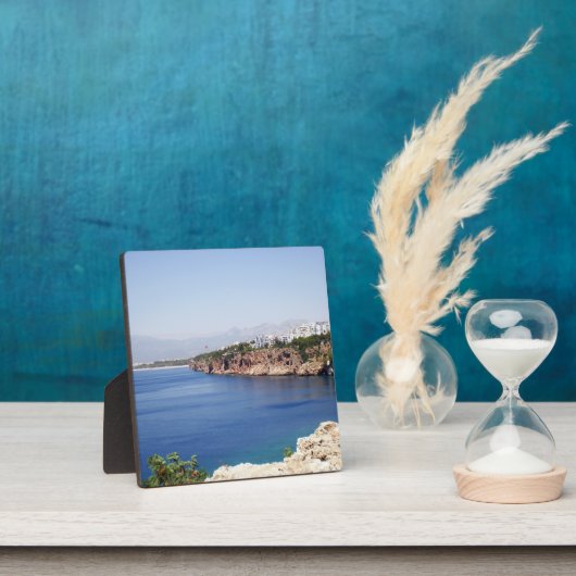Mediterraan Zee in Antalya stad Fotoplaat (Insitu)