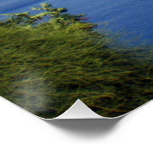 Mediterraan Zee in Antalya stad Perfect Poster (Hoek)