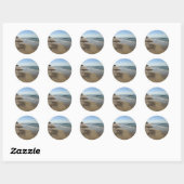 Mediterraan Zee, Israël Ronde Sticker (Vel)