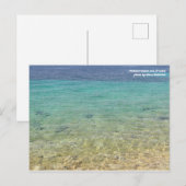 Mediterraan zee, Kroatië. Briefkaart (Voorkant / Achterkant)