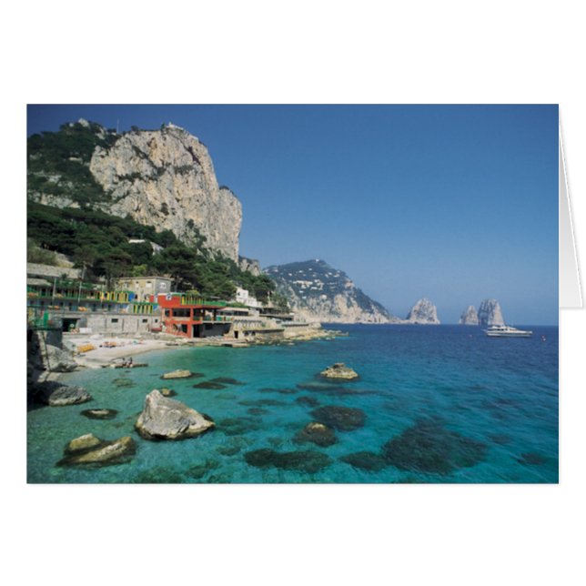 Mediterraan Zee Kuststrand van Italië (Voorkant Horizontaal)