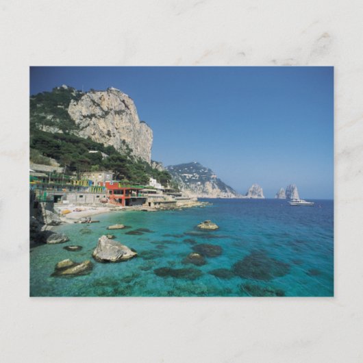 Mediterraan Zee Kuststrand van Italië Briefkaart (Voorkant)