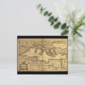 Mediterraan Zee verdeeld in hoofddeel Briefkaart (Staand voorkant)