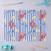 Mediterraan Zeevoedsel Marktpatroon (2) Tissuepapier (Craft)