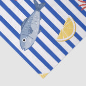 Mediterraan Zeevoedsel Marktpatroon (2) Tissuepapier (Detail)