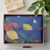Mediterraan Zeevoedsel Marktpatroon (4) Tissuepapier (Geschenk)
