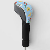 Mediterraan Zeevoedsel Marktpatroon (5) Golfheadcover (Schuin)