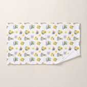 Mediterraan zomer citroenpatroon bad handdoek (Handdoek)