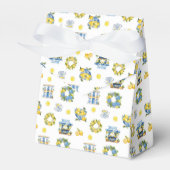 Mediterraan Zomer Limoenpatroon  Bedankdoosjes (Voorkant Zijde)