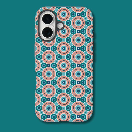 Mediterraan Zomer Vibes geometrisch patroon Case-Mate iPhone Case