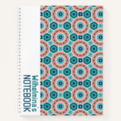 Mediterraan Zomer Vibes geometrisch patroon Notitieboek (Voorkant)
