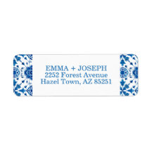 Mediterraan zomermodern tegel trouwadres