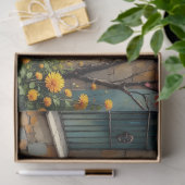 Mediterraane Binnenplaats aan de Kust Tissuepapier (Geschenk)