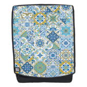 Mediterraane tinten/ Azulejo-tegels Rugtassen (Voorkant)
