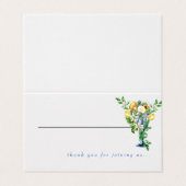 Mediterraans Bedankt voor uw deelname aan ons Plac Kaart (Buitenkant ongevouwen)